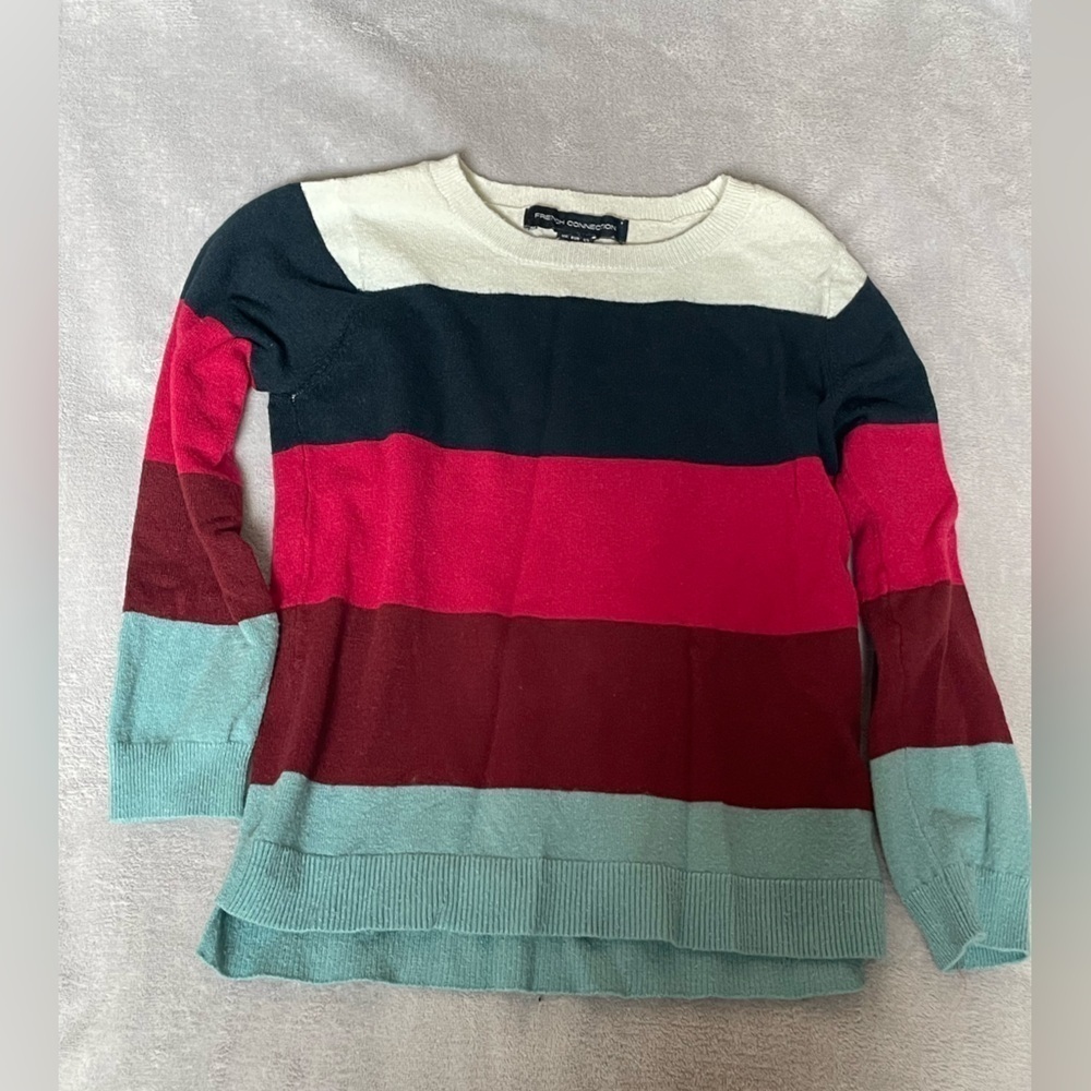 French Connection Striped Sweater Size 5-6